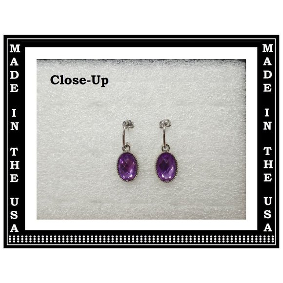 Oval Acrylic Stylish Interchangeable Earrings Charms 5 Pairs In 1 Set-BRAND NEW - Picture 3 of 5